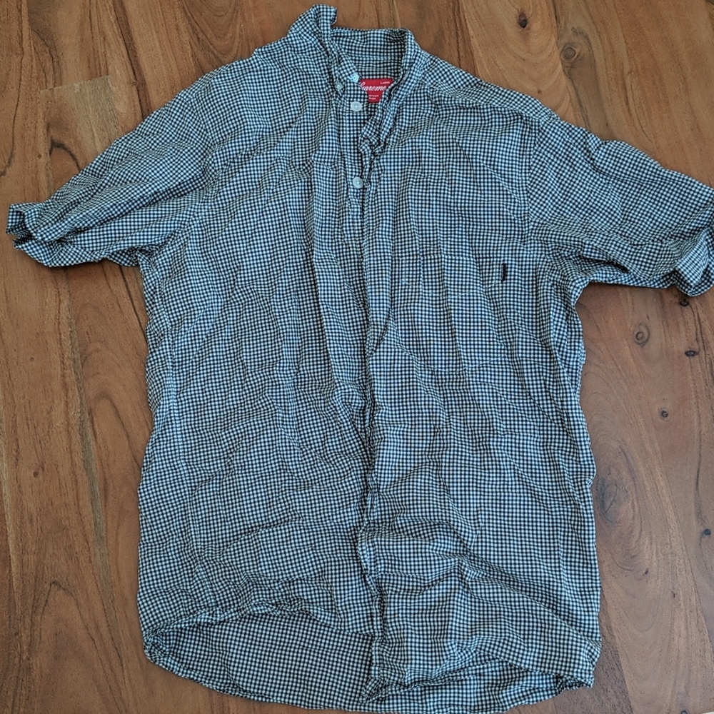 Supreme button up shirt large